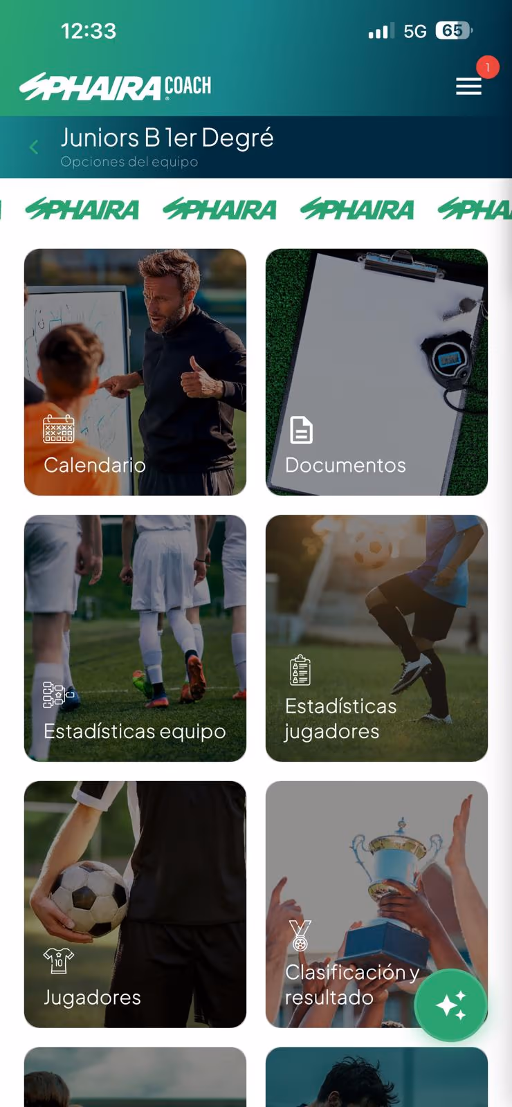 Sphaira Coach — app móvil para entrenadores